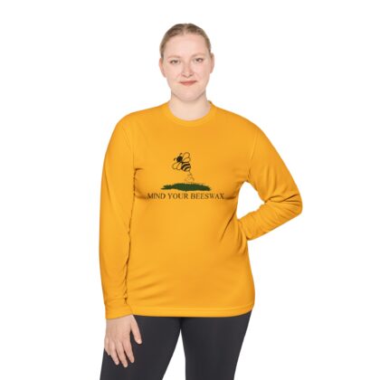Gadsden-Inspired Winking Bee Long Sleeve Tee — Goldenrod