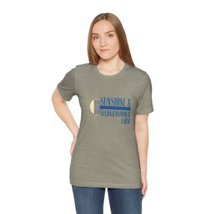 Sunshine & Sledgehammer Farm Tee — Retro Farm Sun Graphic T-Shirt